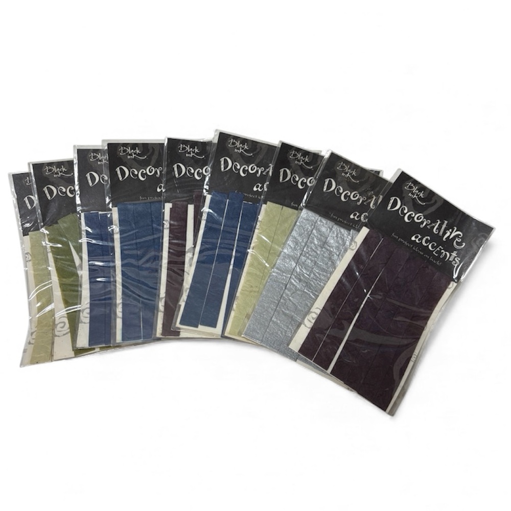 Decorative Accents Rice Paper Strips Packs of Assorted Colors